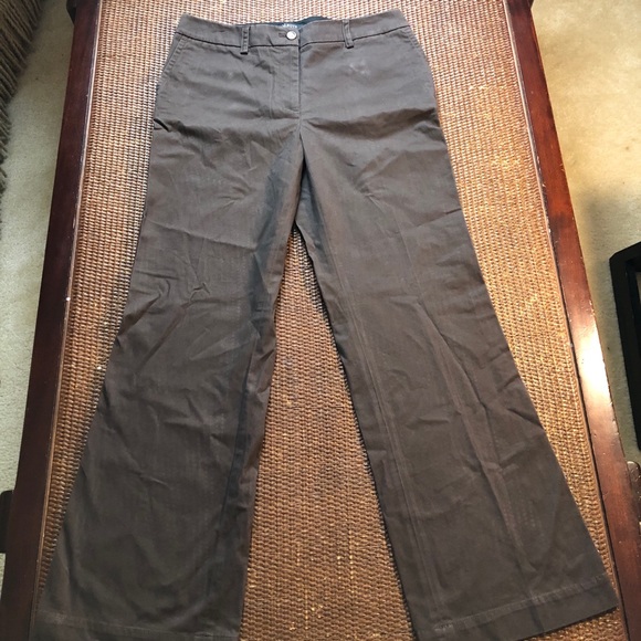 Brown Talbots Signature Flare Pants Size 10 NEW - Picture 2 of 16